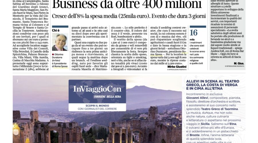 Corriere della Sera Roma_26mag25